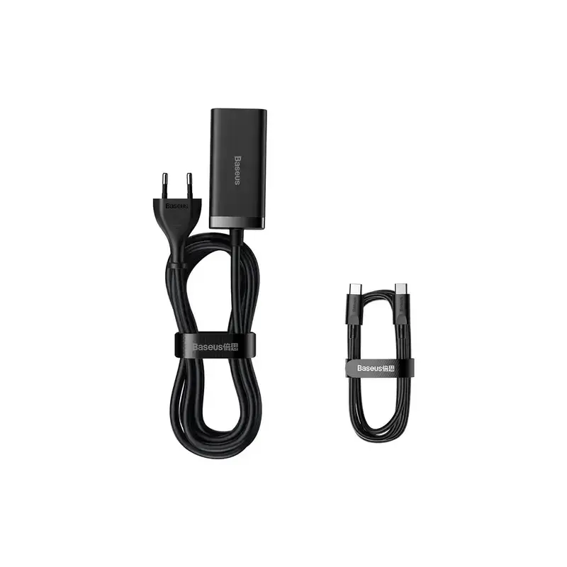 شارژر باسئوس مدل دیواری GaN3 Pro Desktop Fast Charger 2u+2c 100w EU ccgp000101